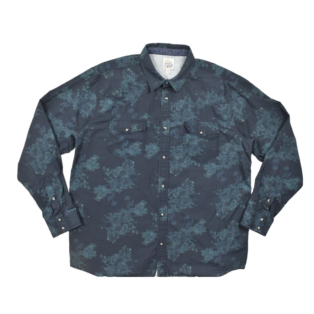Moonshine Spirit by Brad Paisley XL Men's Western Snap Button Down Floral Shirt